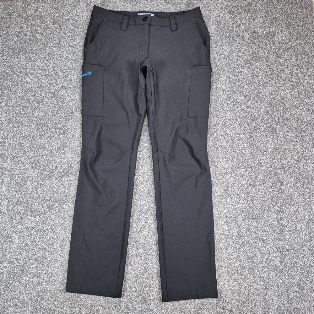 Luly Yang Amazon Pants Womens Medium (8-10) Black Cargo Work Uniform